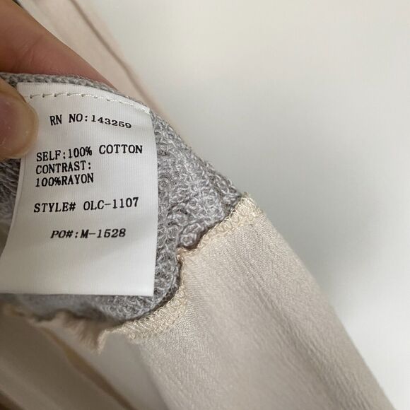 McCulley's Highlands NC Womens Kimono Top M/L Fairycore Lace Bohemian Dainty - Picture 3 of 4